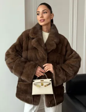 Норковый полушубок