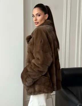 Норковый полушубок