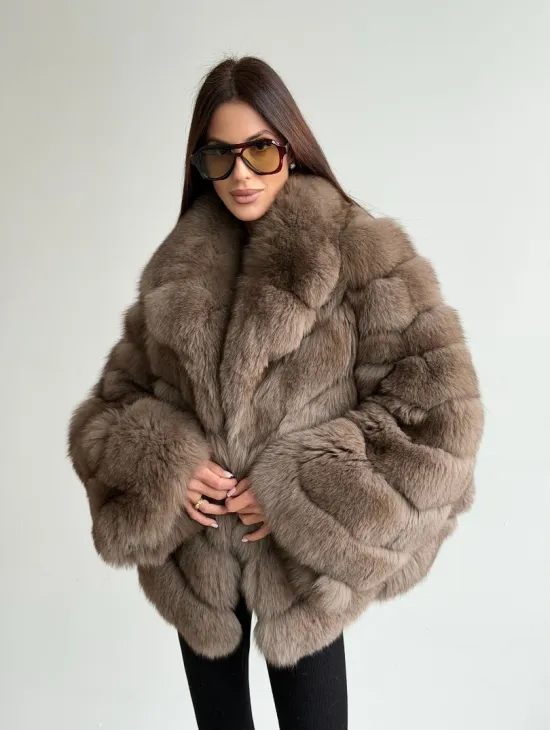 Шуба из меха финского песца