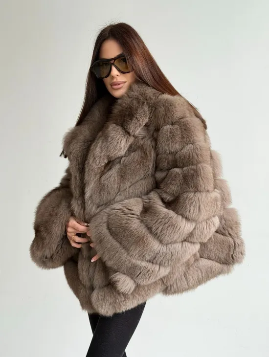 Шуба из меха финского песца