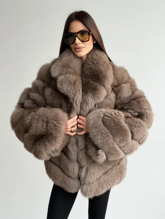 Шуба из меха финского песца