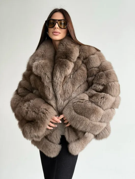 Шуба из меха финского песца