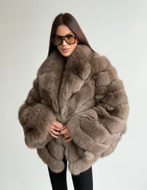 Шуба из меха финского песца