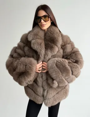 Шуба из меха финского песца