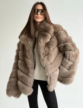 Шуба из меха финского песца