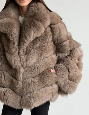 Шуба из меха финского песца