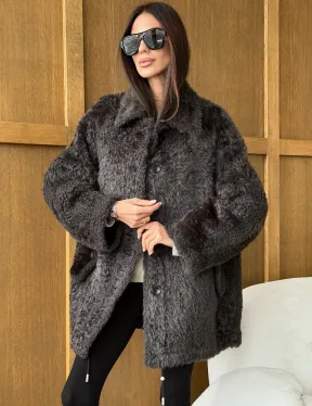 Шуба из овчины - натуральная