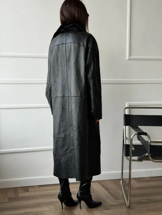 Дубленка из натуральной овчины астраган