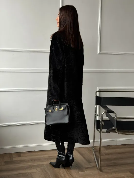 Дубленка из натуральной овчины астраган