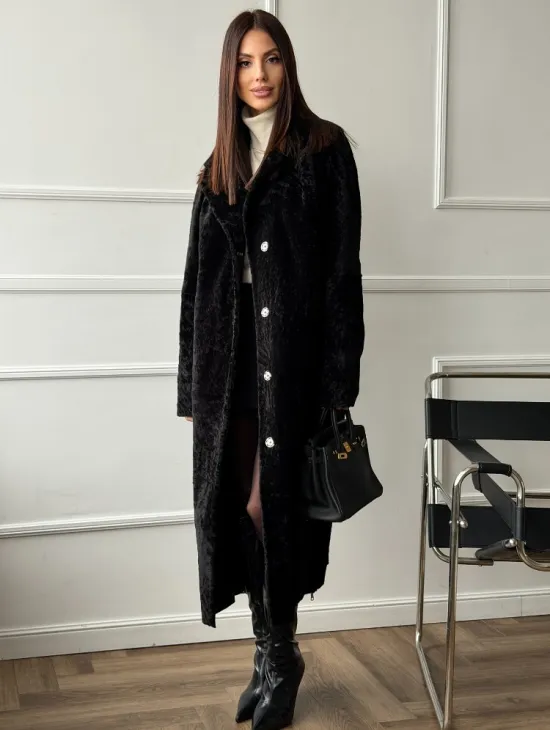 Дубленка из натуральной овчины астраган