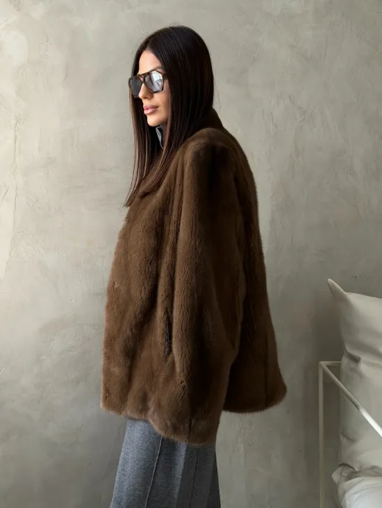 Шуба женская из меха норки