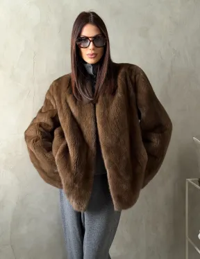 Шуба женская из меха норки