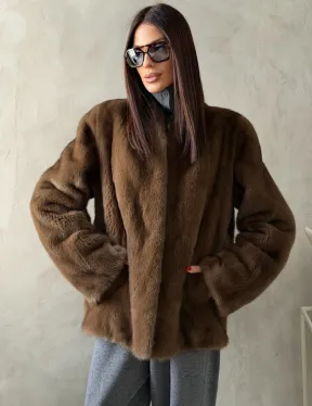 Шуба женская из меха норки