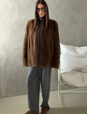 Шуба женская из меха норки