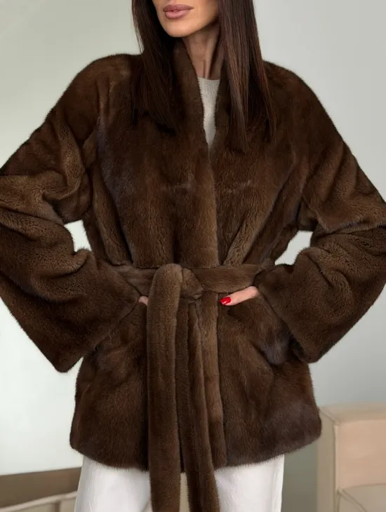 Модная норковая шуба 2026