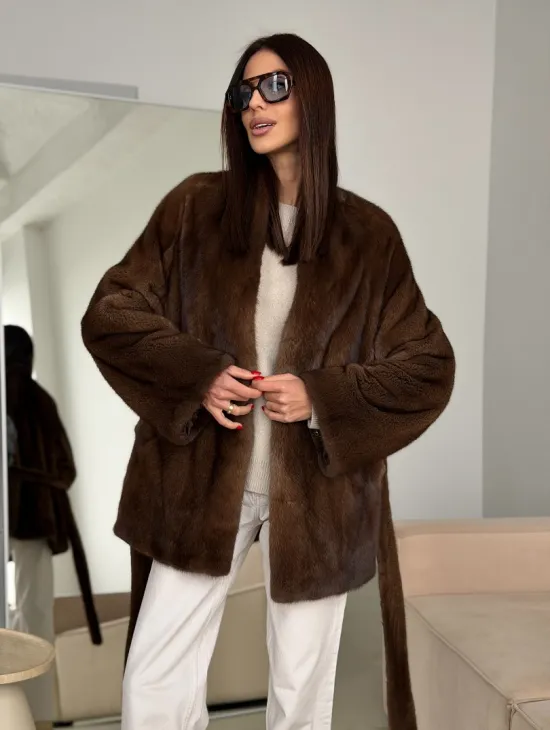 Модная норковая шуба 2026