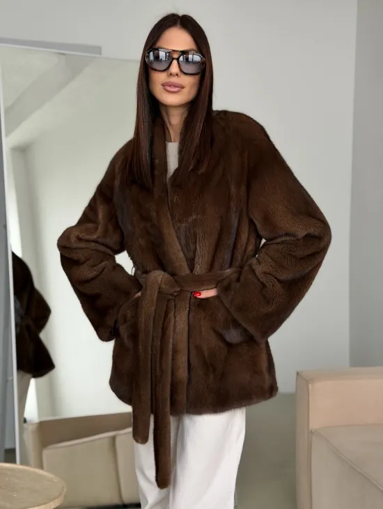 Модная норковая шуба 2026