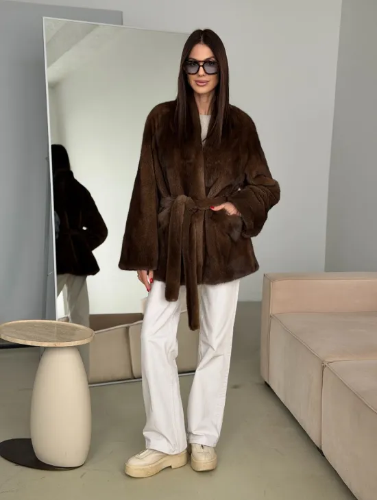 Модная норковая шуба 2026