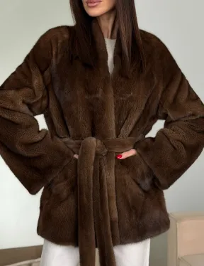 Модная норковая шуба 2026