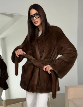 Модная норковая шуба 2026