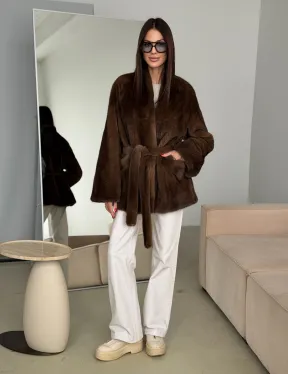 Модная норковая шуба 2026