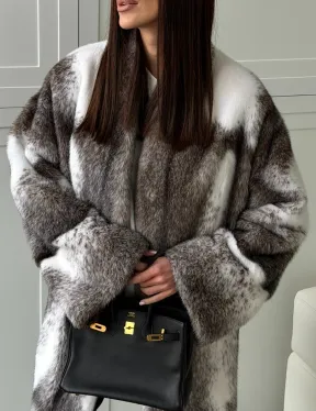 Натуральная шуба из норки крестовки Premium