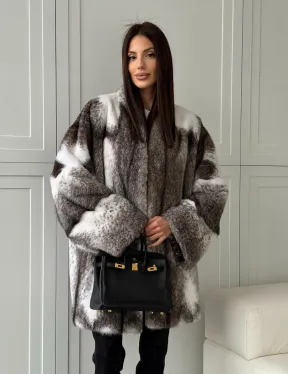 Натуральная шуба из норки крестовки Premium