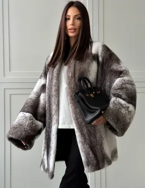 Натуральная шуба из норки крестовки Premium