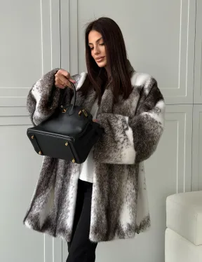 Натуральная шуба из норки крестовки Premium