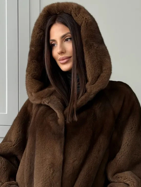 Автоледи с капюшоном из норки KOPENHAGEN FUR