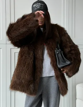 Жакет - полушубок из меха финского енота Saga