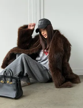 Жакет - полушубок из меха финского енота Saga