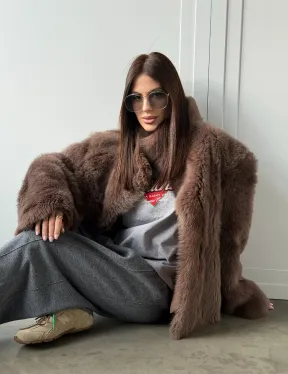 Дубленка из тосканы цвет taupe