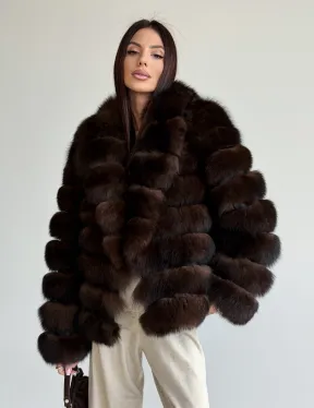 Шуба песцовая под соболь