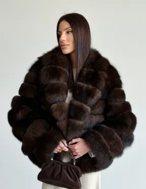 Шуба песцовая под соболь