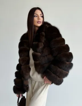 Шуба песцовая под соболь