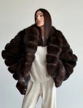 Шуба песцовая под соболь