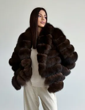 Шуба песцовая под соболь