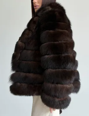 Шуба песцовая под соболь