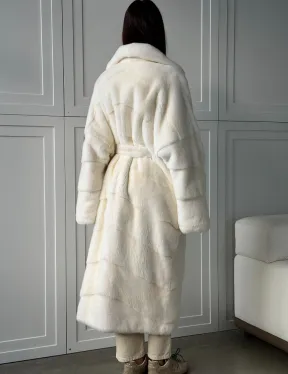 Шикарная норковая шуба White Velvet Premium