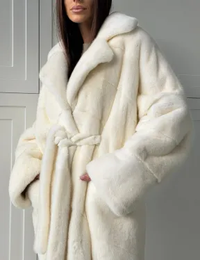 Шикарная норковая шуба White Velvet Premium