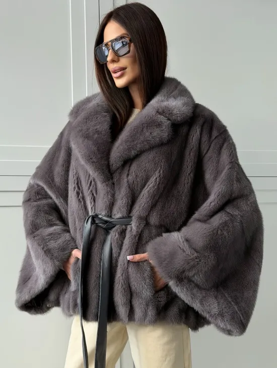 Автоледи норковая, модель -  «Летучая мышь»