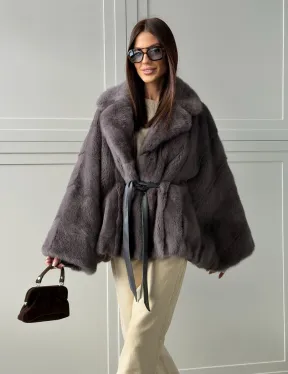 Автоледи норковая, модель -  «Летучая мышь»