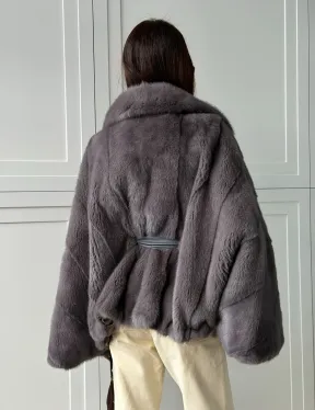 Автоледи норковая, модель -  «Летучая мышь»