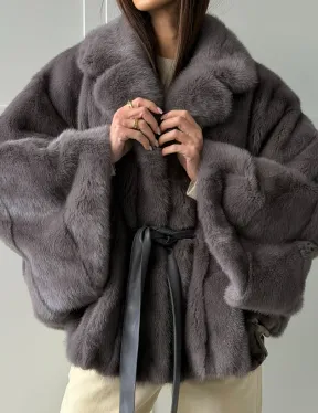 Автоледи норковая, модель -  «Летучая мышь»