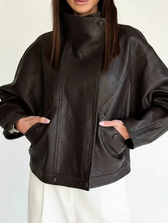 Женская кожаная куртка