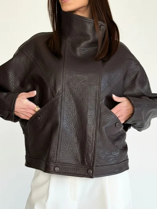 Женская кожаная куртка