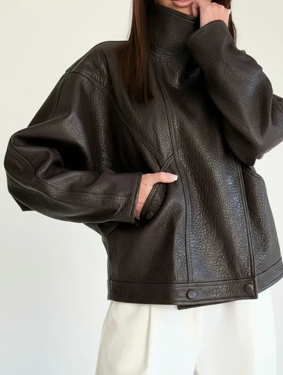 Женская кожаная куртка