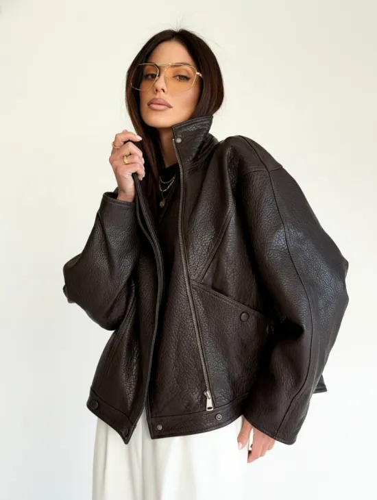 Женская кожаная куртка - фото 16