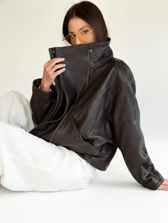 Женская кожаная куртка